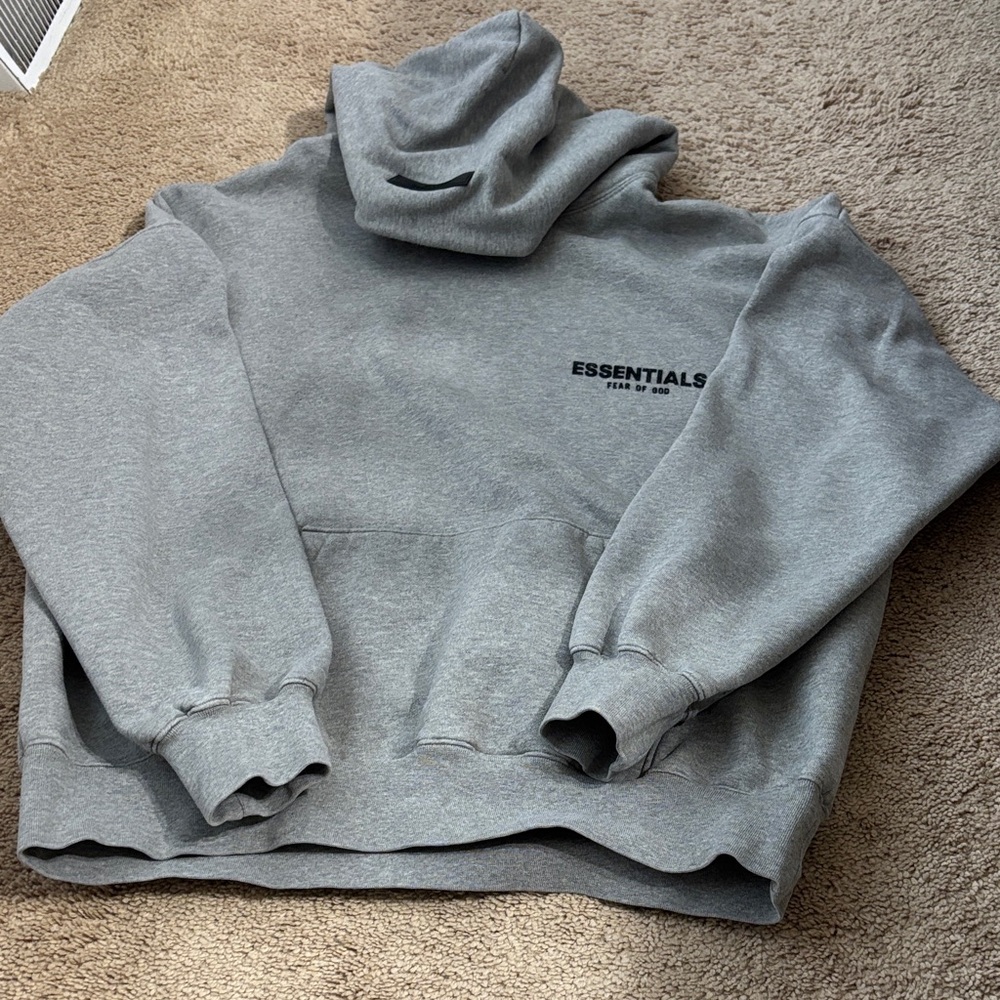 Essentials Heather Gray Hoodie